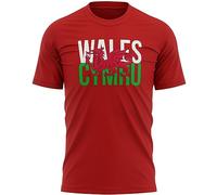 Wales Cymru Mens T Shirt Welsh Rugby Football Supporter St Davids Day Top Tee Him, XXL, Red