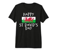 Wales 'Cymru' Welsh Flag St. Davids Day Dewi Hapus Gift Premium T-Shirt
