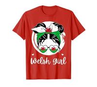 Wales, Cymru, Welsh Girl, Wales Flag, Cymraes ferch T-Shirt