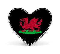 Wales Dragon Cute Brooch Badge Heart Shape Pin Hat Clothing Jewelry Accessories Gifts for Wedding Party