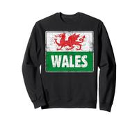 Wales dragon flag proud Welsh heraldry banner Draig Cymru Sweatshirt
