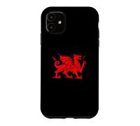 Wales Dragon Flag/Welsh Retro Cymru Medieval Design Case for iPhone 11