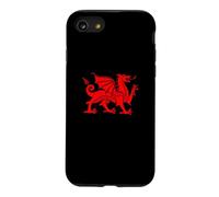 Wales Dragon Flag/Welsh Retro Cymru Medieval Design Case for iPhone SE (2020) / 7/8