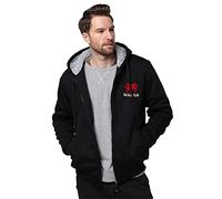Wales Dragon Heavyweight Hoodies for Men Zip Up Sweatshirts Fleece Lined Coat Winter Warm Jacket