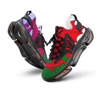 Wales Dragon U.S. Flag Men's Road Running Shoes