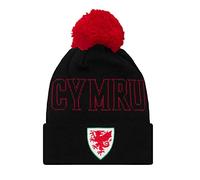 Wales FA Knitted Hat Beanie Bobble Official FAW Football Gift