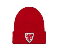 Wales FA Knitted Hat Beanie Bobble Official FAW Football Gift