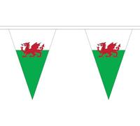 Wales Flag Bunting Welsh Dragon 20M Triangle Large 54 Flags FlagSuperstore