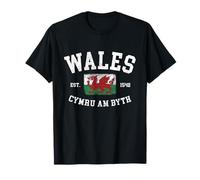 Wales Flag Cymru Am Byth Welsh Dragon Banner Welshman T-Shirt