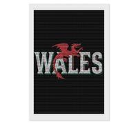 Wales Flag Dragon Adults Diamond 5D Painting Kit Round Drill DIY Art Craft Wall Decor