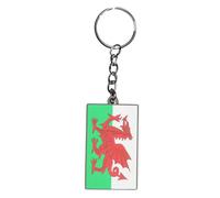 Wales Flag Keyring Soft Silicone Key Fob Welsh Great Britain UK Country Keychain Keepsake Souvenir Gift Car Keys House Keys Ring Charm Jewelry Gift