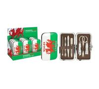 Wales Flag Manicure Set with CDU | Compact Nail Clippers and Grooming Kit | Stainless Steel Professional Tools for Manicure & Pedicure |Grooming Tool for Travel Gift for Men, Women, and Fans of Wales