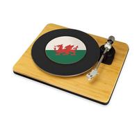 Wales Flag Vinyl Slip Mat Welsh Flag Turntable Mat Red Dragon Record Player Mat 12" 7" DJ Slipmat Cymru Gift (7")