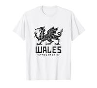 Wales Flag Welsh Dragon Baner Cymru Am Byth Welshman T-Shirt