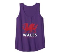 Wales Flag Welsh Dragon Baner Cymru Am Byth Welshman Tank Top