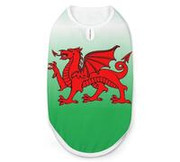 Wales Flag Welsh Dragon Cute Pet Clothes Soft Puppy Pet Vest Warm Dog Sweater Coat Jacket for Small Medium Dogs 2XL