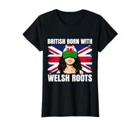Wales Girl Heritage British Born Welsh Roots Pride T-Shirt