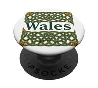 Wales Heraldic Celtic Knotwork PopSockets Adhesive PopGrip