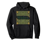 Wales Heraldic Celtic Knotwork Pullover Hoodie