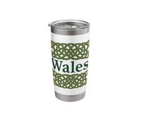 Wales Heraldic Celtic Knotwork Stainless Steel Insulated Tumbler