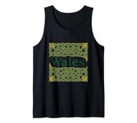 Wales Heraldic Celtic Knotwork Tank Top