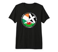 Wales Ireland Cornwall Flags, Celtic Languages Premium T-Shirt
