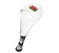 Wales Leatherette Golf Driver Head Cover - White