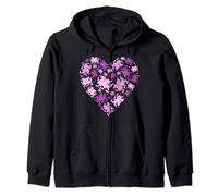 Wales Love Heart Welsh Dragon Valentines Saint Dwynwen Day Zip Hoodie