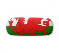 Wales National Flag Europe Country Glasses Case Eyeglasses Hard Shell Storage Spectacle Box