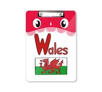 Wales National Flag Red Green Pattern Mouth Clipboard Folder File Pad Backing Plate A4