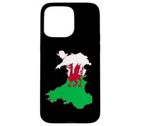 Wales Overlaid By A Vivid Red Welsh Dragon Case for iPhone 15 Pro Max