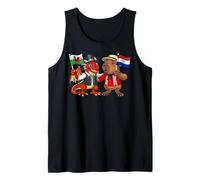 Wales Paraguay Flag Welsh Roots Proud Paraguayan Heritage Tank Top
