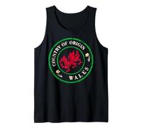 Wales Passport Stamp s Patriotic Welsh Traveller Tank Top
