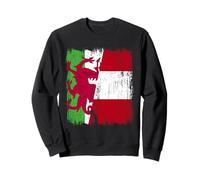 Wales Peru Half Flag Welsh Peruvian Heritage Jersey Sweatshirt