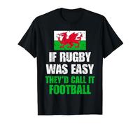 Wales Rugby Rivalry Humor Dragon Design Value Graphic T-Shirt, Men, Black, M