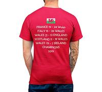 Wales Rugby T-Shirt - Red Rugby Welsh T Shirt - 2019 Rugby Champions - Welsh Rugby Union Gift - Mens Ladies Kids (Red-3XL)