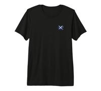 Wales Scotland Flag Dragon Welsh Scottish Tartan Premium T-Shirt