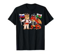 Wales Slovakia Flag Proud Welsh Slovak Roots Slovak Heritage T-Shirt