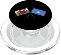 Wales Somalia Crossed Flags Welsh Somali Heritage PopSockets PopGrip for MagSafe
