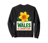 Wales St Davids Day Daffodil Design Sweatshirt