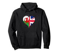 Wales UK? British Pride? A Proud Welsh Flag and Union Jack Pullover Hoodie