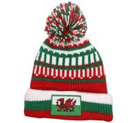 Wales Welsh Cymru Castle Bobble Hat Unisex Knit Cuffed Fisherman Beanie Thermal Winter Hats Warm Stylish for Men Women Unisex