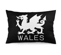 Wales Welsh Flag Funny Body Pillowcase Throw Pillow Case Cover Cushion Covers Novelty Decor 12 "x20 "