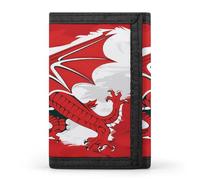 Wales Welsh Flag Trifold Wallet Front Pocket with Money and Credit Card Holder for Men Women
