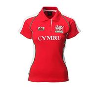 Wales Welsh 'PANEL' Short Sleeve Ladies Rugby Shirt (18/20)