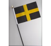 Wales Welsh St Davids Cross Hand Flag 25cm