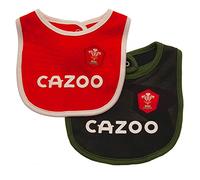 Wales WRU Welsh Rugby Team 2 Pack Bib Baby Babies Bibs Home & Away Kit Colours 100% Official