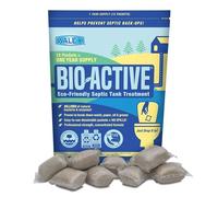 Walex Bio-Active Home Septic Tank Treatment - Strong Digestive Power with Beneficial Bacteria & Enzymes for Liquefying Solids & Breaking Down Waste, Odor Neutralizer -1 Year Supply, 12 Packets