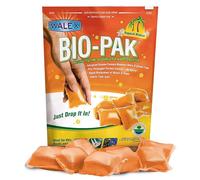 Walex Bio-Pak Black Holding Tank Deodorizer & Waste Digester Drop-Ins - Advanced Enzyme Formula for Rapid Breakdown of Waste & Paper, Removes Odors & Cleans Tank; Tropical Breeze, 10-Pack
