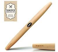WALFOS French Rolling Pin for Baking, Tapered Design Natural Beech Wood Rolling Pins, Essential Kitchen Dough Roller for Fondant, Pizza, Pie, Cookie and Pastry